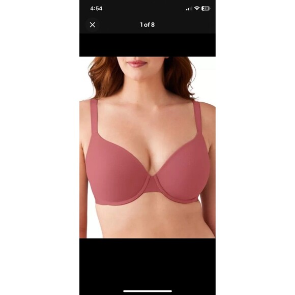 Wacoal Bra 40D Shape Revelation Shallow Top Contour Rose Underwire NWOT 853387 - Picture 2 of 6